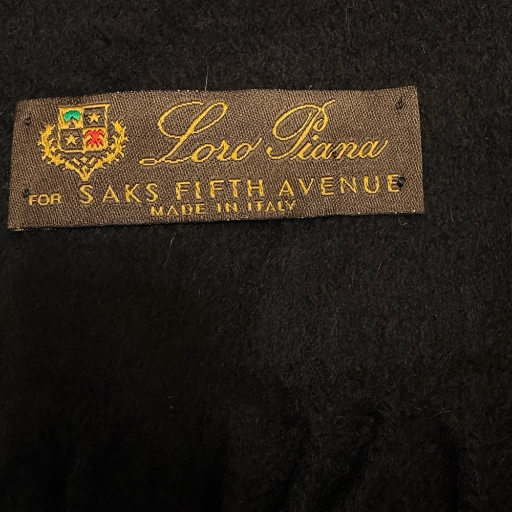 Loro Piana Black Cashmere Fabric
